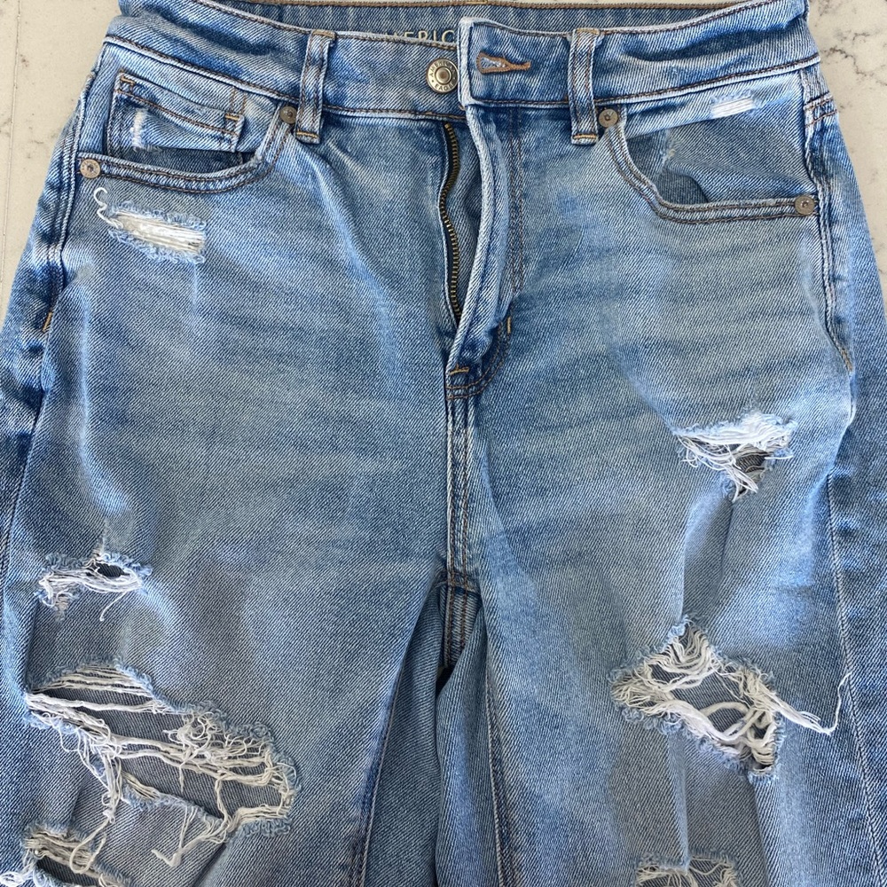 American Eagle ripped jeans